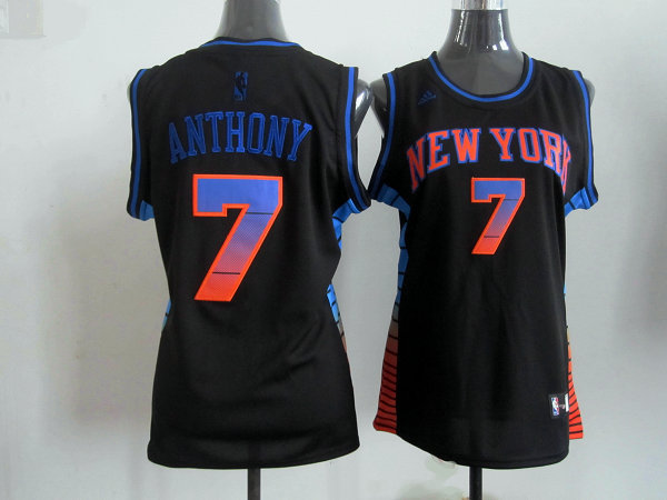 2017 Women NBA New York Knicks #7 Anthony black jerseys